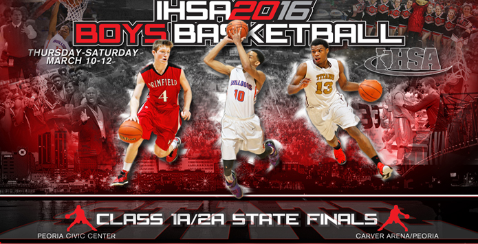 What are some of the records for the Illinois boys basketball regional finals?